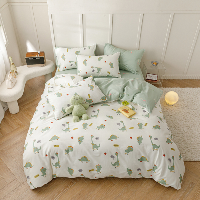 91家纺网 家纺一手货源 找家纺 （总）简宜家居 2022新款13070纯棉40支斜纹四件套