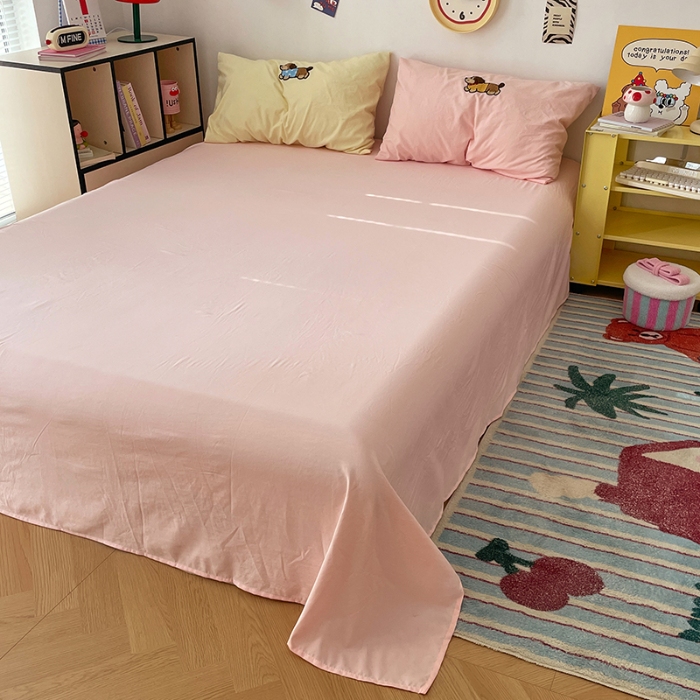 91家纺网 家纺一手货源 找家纺 （总）彩韵 2025新款纯色水洗m毛巾绣四件套