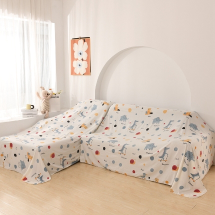 91家纺网 家纺一手货源 找家纺 （总）布兰鸟【防尘布】2025新春季推出乐园卡通风防尘布床风格