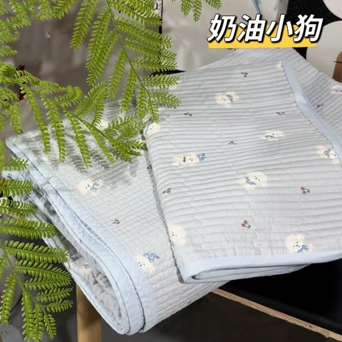 91家纺网 家纺一手货源 找家纺 （总）纯棉床盖三件套200*220 夹棉床盖榻榻米双人全棉床盖纯棉床单