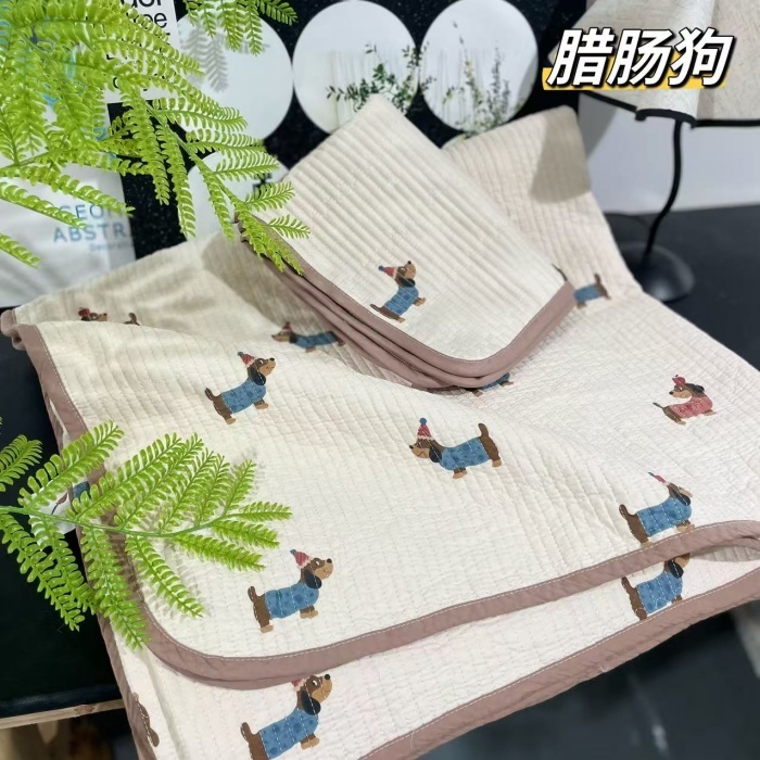 91家纺网 家纺一手货源 找家纺 （总）纯棉床盖三件套200*220 夹棉床盖榻榻米双人全棉床盖纯棉床单