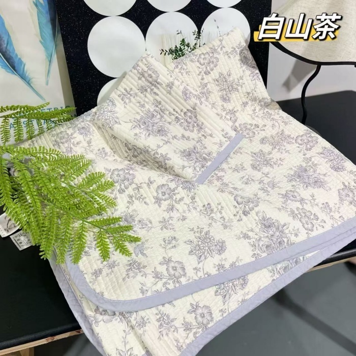 91家纺网 家纺一手货源 找家纺 （总）纯棉床盖三件套200*220 夹棉床盖榻榻米双人全棉床盖纯棉床单