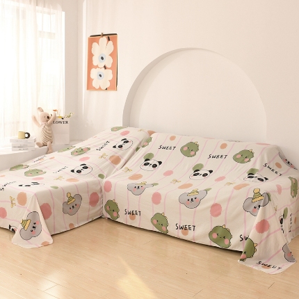 （总）布兰鸟【防尘布】2025新款精细印花乐园卡通风防尘布床风格
