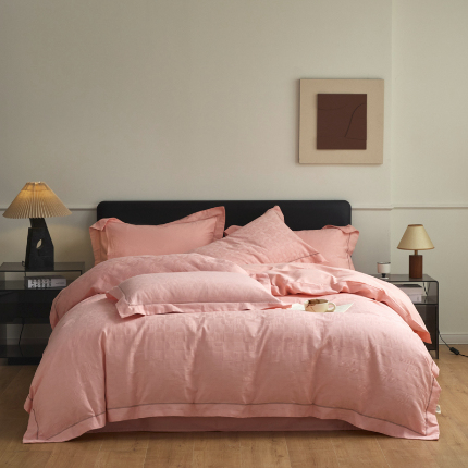 91家纺网 家纺一手货源 找家纺 （总）美洲琳 2025新款A类全棉提花四件套-朝花夕拾