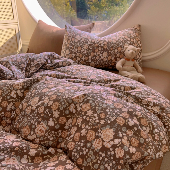 91家纺网 家纺一手货源 找家纺 （总）2025耀达新款舒适水洗棉印花四件套