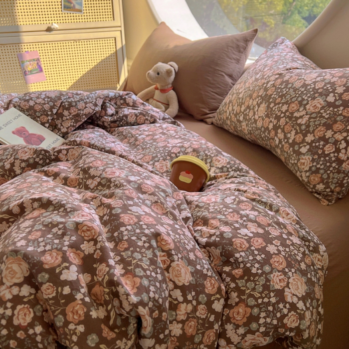 91家纺网 家纺一手货源 找家纺 （总）2025耀达新款舒适水洗棉印花四件套