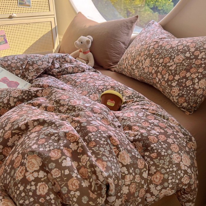 91家纺网 家纺一手货源 找家纺 （总）2025耀达新款舒适水洗棉印花四件套