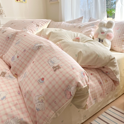 91家纺网 家纺一手货源 找家纺 （总）吉象家纺 2025新款高支密全棉印花四件套12868跑量款