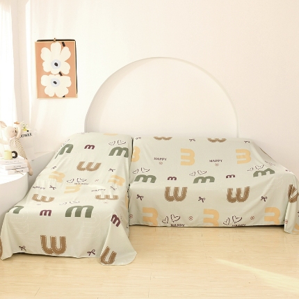 91家纺网 家纺一手货源 找家纺 （总）布兰鸟【防尘布】2025新款可爱萌园卡通风清凉透气防尘布沙发风格