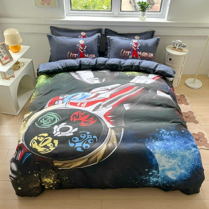 91家纺网 家纺一手货源 找家纺 （总）宝薇家纺2025网红新卡通亲肤生态棉磨毛大版四件套被套三件套