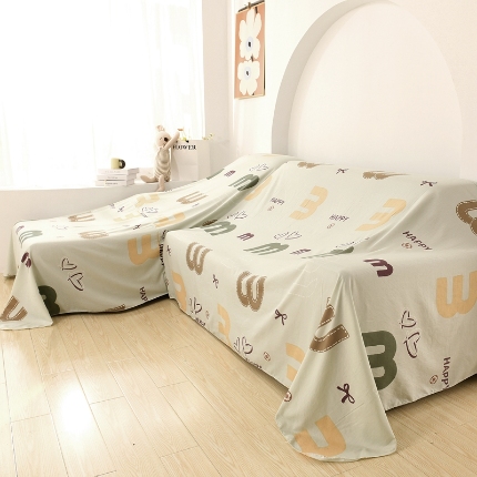 （总）布兰鸟【防尘布】2025新款可爱萌园卡通风清凉透气防尘布沙发风格