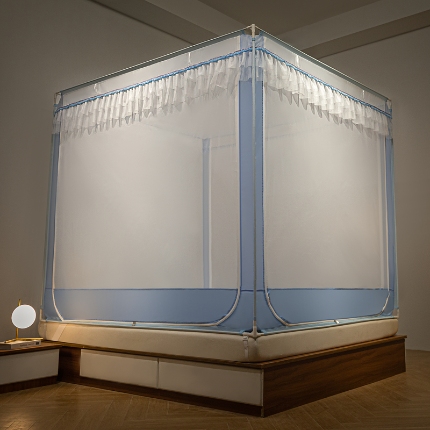 91家纺网 家纺一手货源 找家纺 （总）飞轮海蚊帐 2025新款防尘坐床全底蚊帐Z91