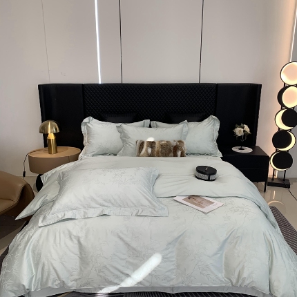 91家纺网 家纺一手货源 找家纺 （总）莱豫 2025新款100支新疆阿克苏长绒棉提花四件套