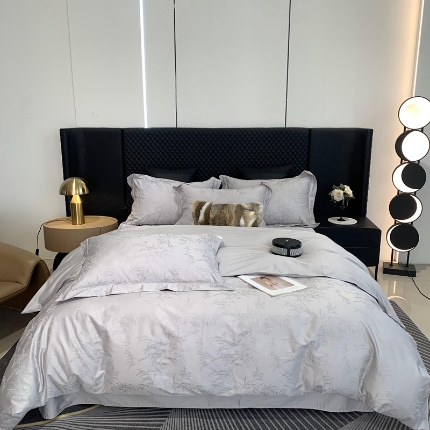 91家纺网 家纺一手货源 找家纺 （总）莱豫 2025新款100支新疆阿克苏长绒棉提花四件套