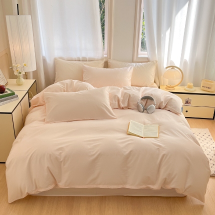 91家纺网 家纺一手货源 找家纺 （总）耀悦家纺 2025新款A类纯棉60支拼色系列单被套