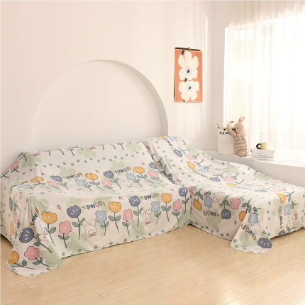 91家纺网 家纺一手货源 找家纺 （总）布兰鸟【防尘布】2025新款卡通磨毛水洗棉防尘布沙发风格