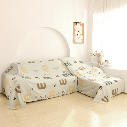 91家纺网 家纺一手货源 找家纺 （总）布兰鸟【防尘布】2025新款卡通磨毛水洗棉防尘布沙发风格