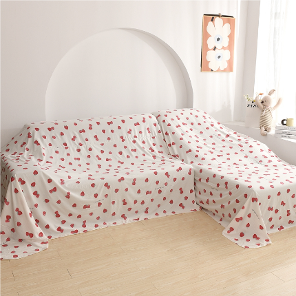 91家纺网 家纺一手货源 找家纺 （总）布兰鸟【防尘布】2025新款卡通磨毛水洗棉防尘布沙发风格