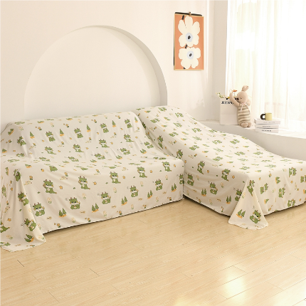 91家纺网 家纺一手货源 找家纺 （总）布兰鸟【防尘布】2025新款卡通磨毛水洗棉防尘布沙发风格