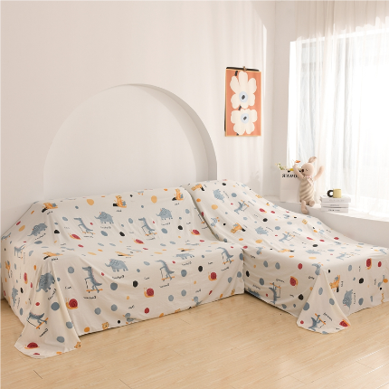 91家纺网 家纺一手货源 找家纺 （总）布兰鸟【防尘布】2025新款卡通磨毛水洗棉防尘布沙发风格