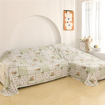 91家纺网 家纺一手货源 找家纺 （总）布兰鸟【防尘布】2025新款卡通磨毛水洗棉防尘布沙发风格