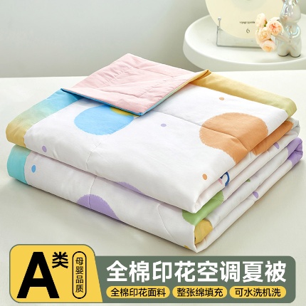 91家纺网 家纺一手货源 找家纺 （总）美之润2025新款A类全棉印花夏被空调被夏凉被