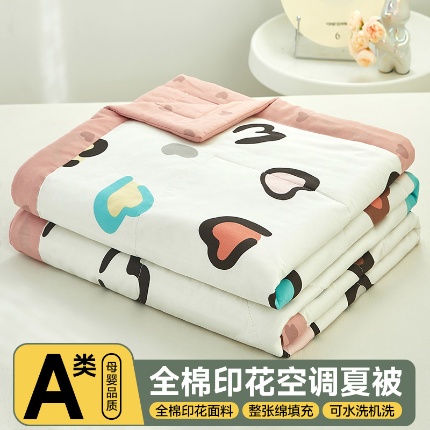 91家纺网 家纺一手货源 找家纺 （总）美之润2025新款A类全棉印花夏被空调被夏凉被
