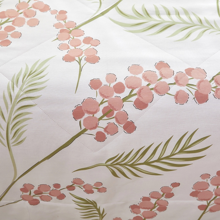 91家纺网 家纺一手货源 找家纺 美之润2025新款A类全棉印花夏被空调被夏凉被 石楠花