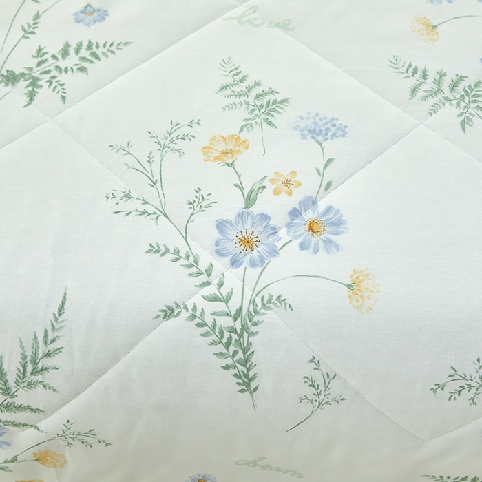 91家纺网 家纺一手货源 找家纺 美之润2025新款A类全棉印花夏被空调被夏凉被 拾光花间