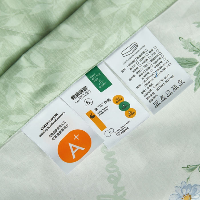 91家纺网 家纺一手货源 找家纺 美之润2025新款A类全棉印花夏被空调被夏凉被 拾光花间