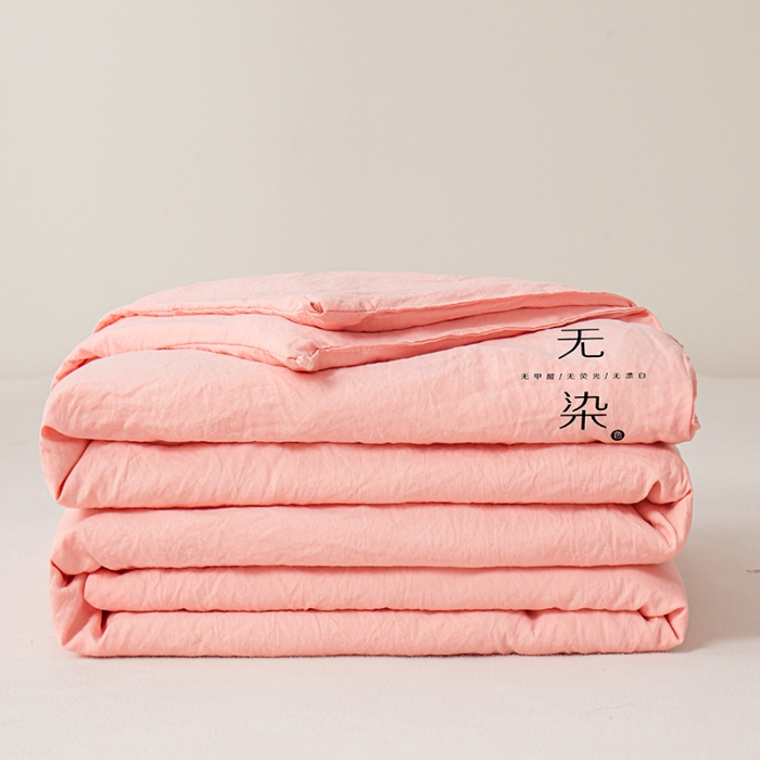 91家纺网 家纺一手货源 找家纺 恒畅 2025新款A类无染抗菌夏被被芯夏凉被空调被 无染夏被-粉色