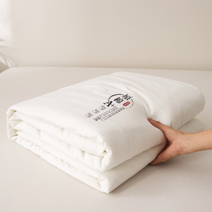 91家纺网 家纺一手货源 找家纺 恒畅 2025新款A类原棉抗菌夏被被芯夏凉被空调被 原棉夏被-白色
