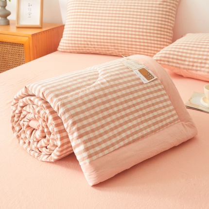 91家纺网 家纺一手货源 找家纺 （总）熙宴 2025新款无印风新疆棉花夏被四件套