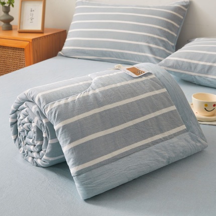 91家纺网 家纺一手货源 找家纺 （总）熙宴 2025新款无印风新疆棉花夏被四件套