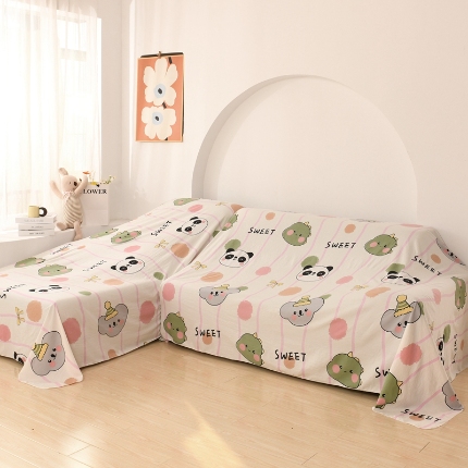 91家纺网 家纺一手货源 找家纺 （总）布兰鸟【防尘布】2025新品精细熨染卡通风防尘布床风格