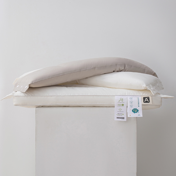 91家纺网 家纺一手货源 找家纺 （总）欣梦莱家纺全棉A类喷气三合一护颈枕牵引颈椎按扣可拆分不压耳枕芯