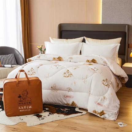 91家纺网 家纺一手货源 找家纺 （总）欣梦莱家纺华佗三七被养生被会销旅销可实验百草中药被子