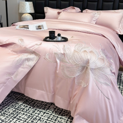 星蕴家纺 2025新品新疆全棉刺绣四件套-尤娜