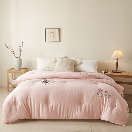 （总）小丸子家纺 2025新款A类无染提花大豆被