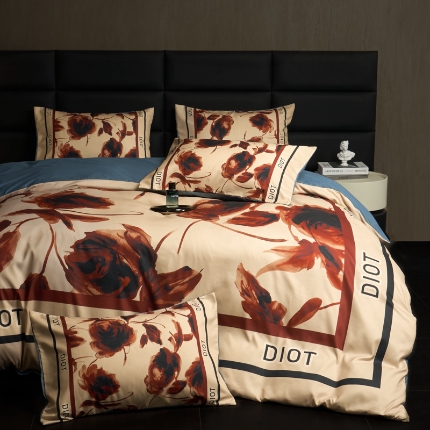 91家纺网 家纺一手货源 找家纺 （总）花沐 2025新款轻奢潮牌亲肤棉纯棉四件套