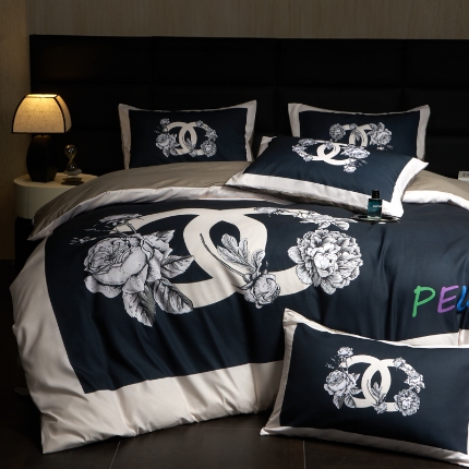 91家纺网 家纺一手货源 找家纺 （总）花沐 2025新款轻奢潮牌亲肤棉纯棉四件套