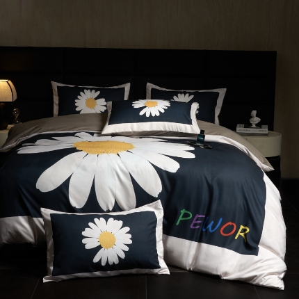 91家纺网 家纺一手货源 找家纺 （总）花沐 2025新款轻奢潮牌亲肤棉纯棉四件套