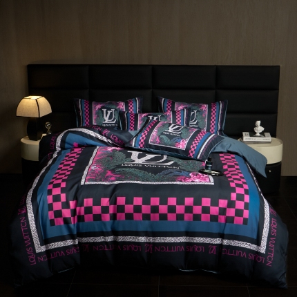 91家纺网 家纺一手货源 找家纺 花沐 2025新款轻奢潮牌亲肤棉纯棉四件套 憬年