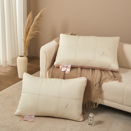 91家纺网 家纺一手货源 找家纺 （总）2025新款 宠溺肌肤 感知好睡眠 柔软体验乳胶羽丝枕芯枕头