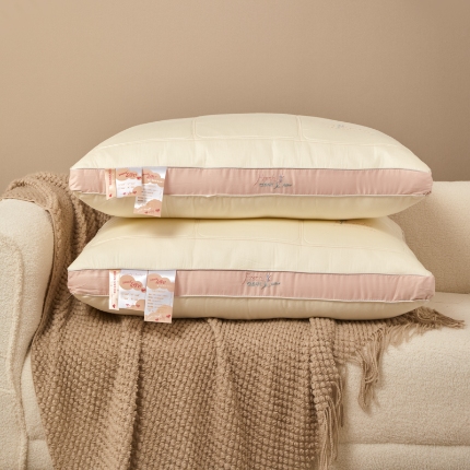 91家纺网 家纺一手货源 找家纺 （总）2025新款 宠溺肌肤 感知好睡眠 柔软体验乳胶羽丝枕芯枕头