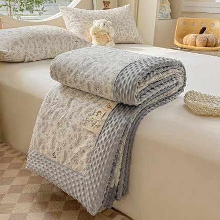 91家纺网 家纺一手货源 找家纺 （总）梦依依 2025新款40支全棉豆豆被大豆被夏被春秋被子被芯 加微信送买家秀