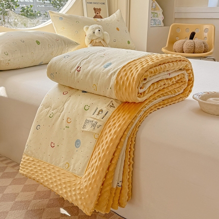 91家纺网 家纺一手货源 找家纺 （总）梦依依 2025新款40支全棉豆豆被大豆被夏被春秋被子被芯 加微信送买家秀