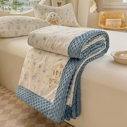 91家纺网 家纺一手货源 找家纺 （总）梦依依 2025新款40支全棉豆豆被大豆被夏被春秋被子被芯 加微信送买家秀