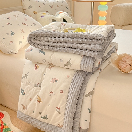 91家纺网 家纺一手货源 找家纺 （总）梦依依 2025新款40支全棉豆豆被大豆被夏被春秋被子被芯 加微信送买家秀