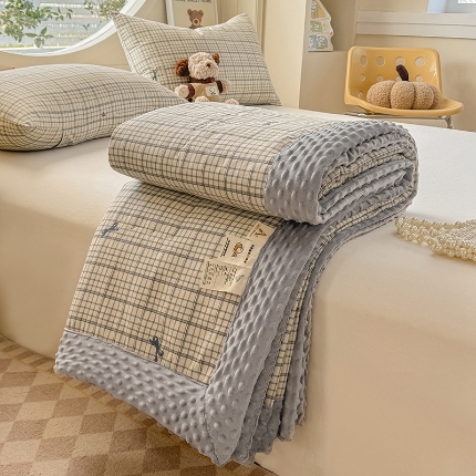 91家纺网 家纺一手货源 找家纺 （总）梦依依 2025新款40支全棉豆豆被大豆被夏被春秋被子被芯 加微信送买家秀